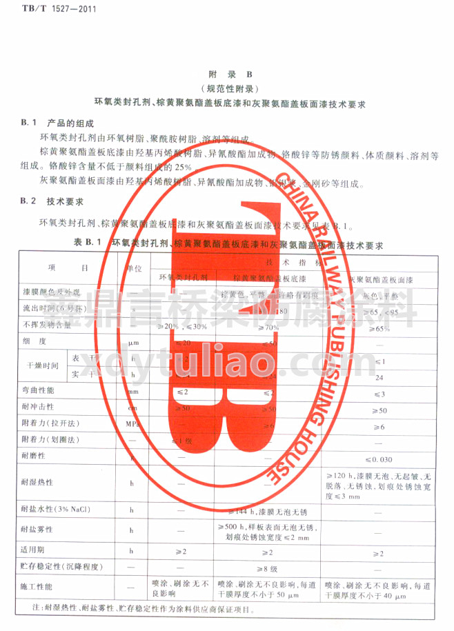 TB/T 1527-2011hׄS۰wͻҾ۰wἼgҪ